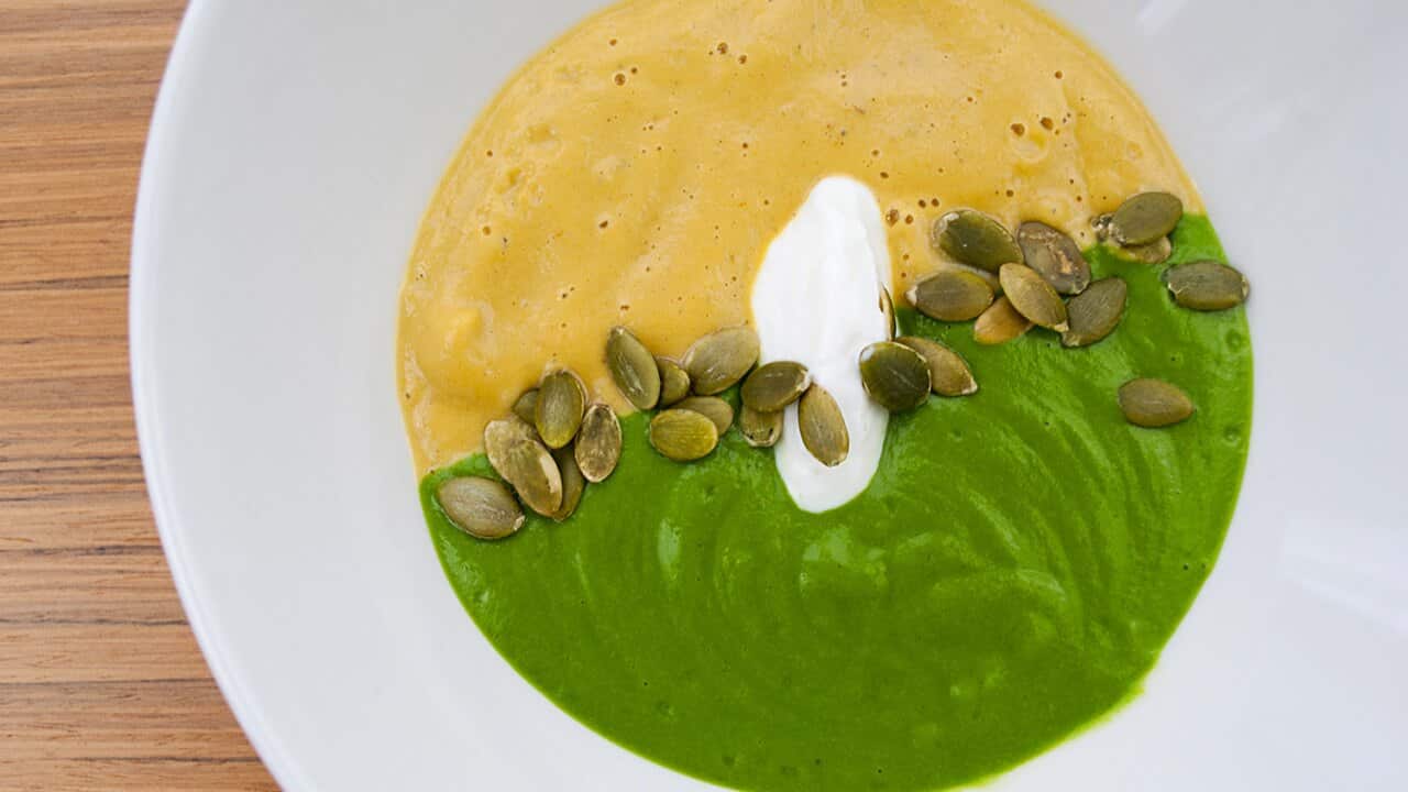 Broccoli garlic soup