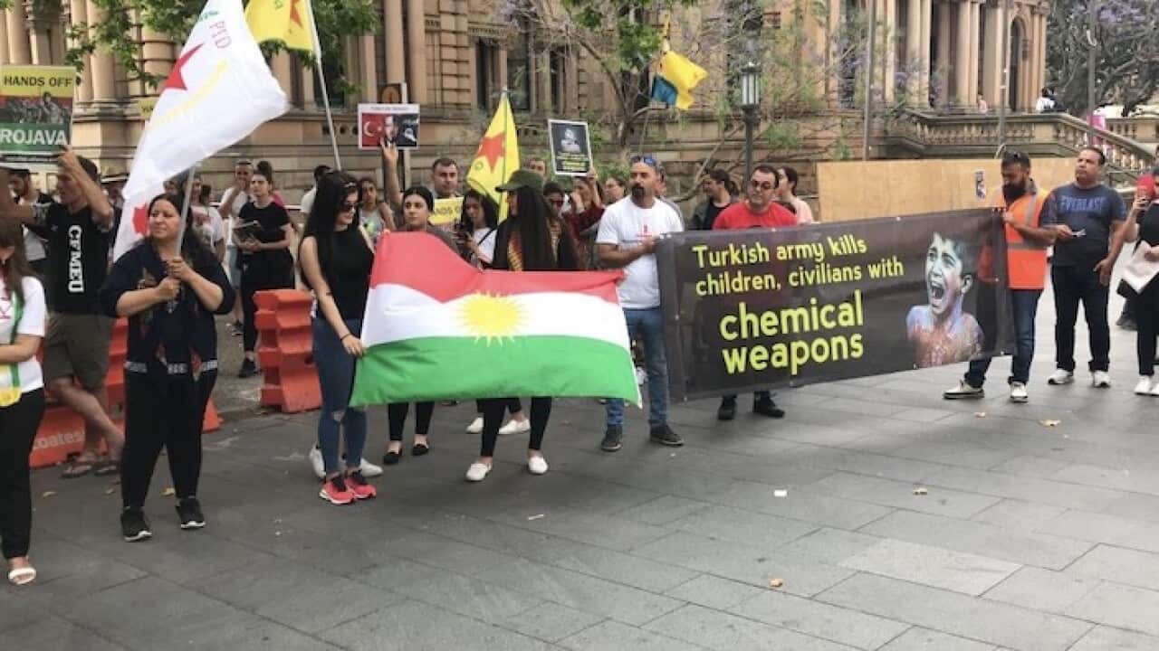Australian-Kurds protest in Sydney