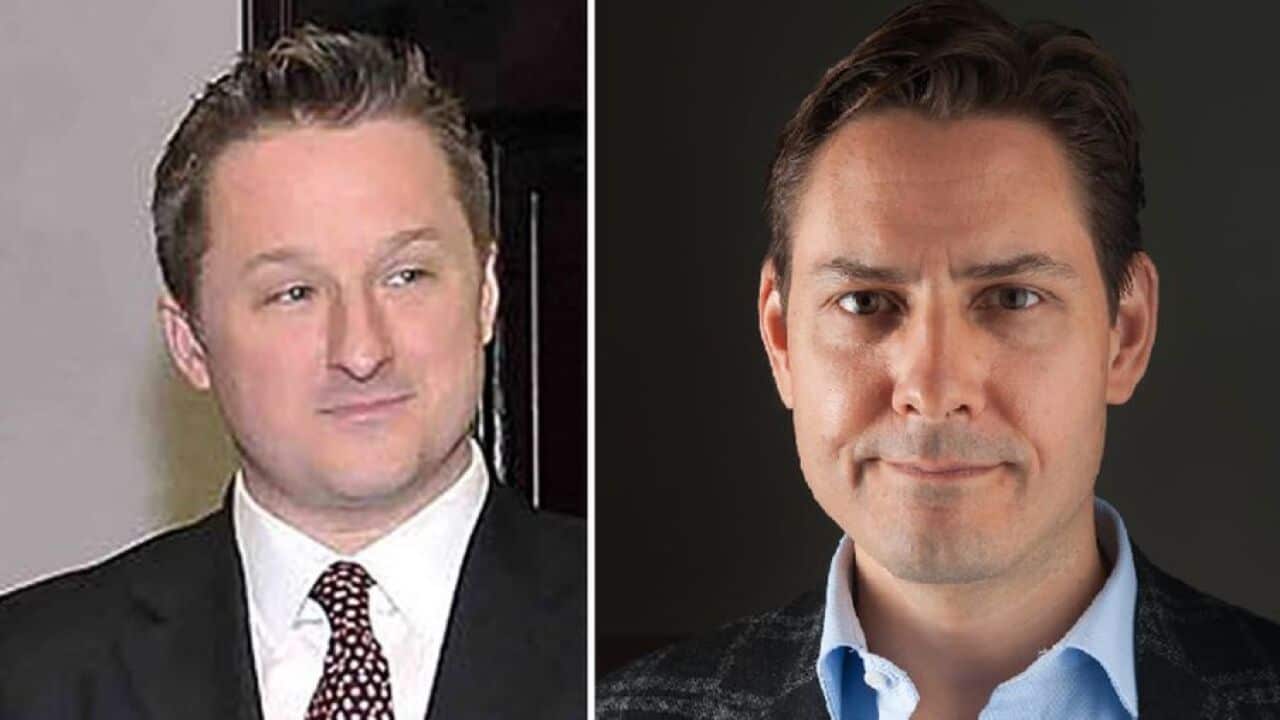 Michael Spavor (L) and Michael Kovrig have been put under "compulsory measures"