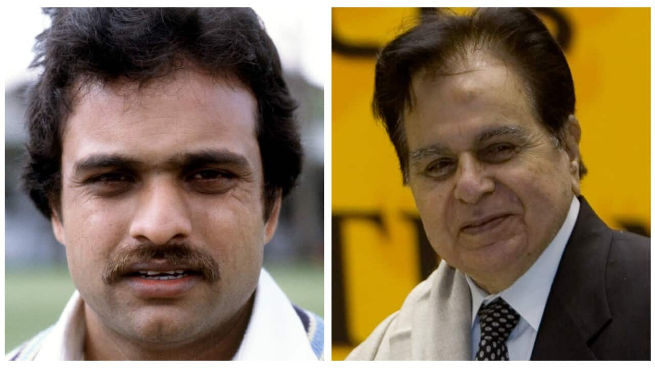Former Indian cricketer Yashpal Sharma and actor Dilip Kumar