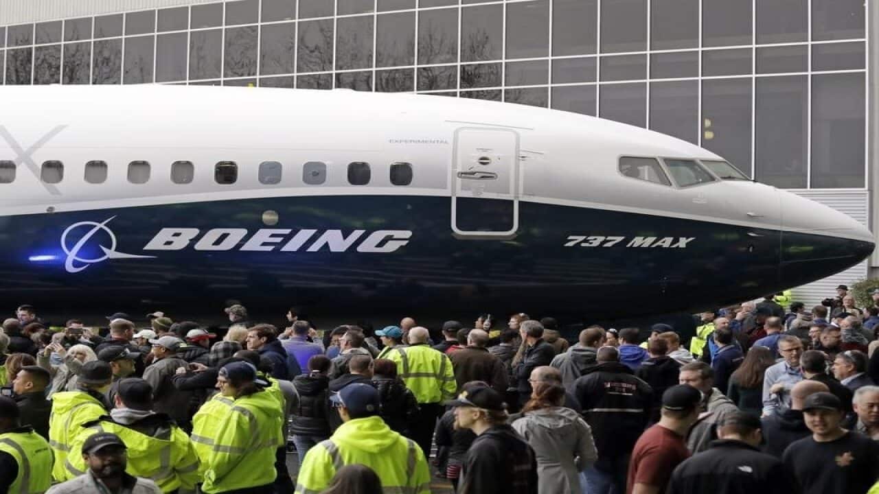 A Boeing 737 MAX.