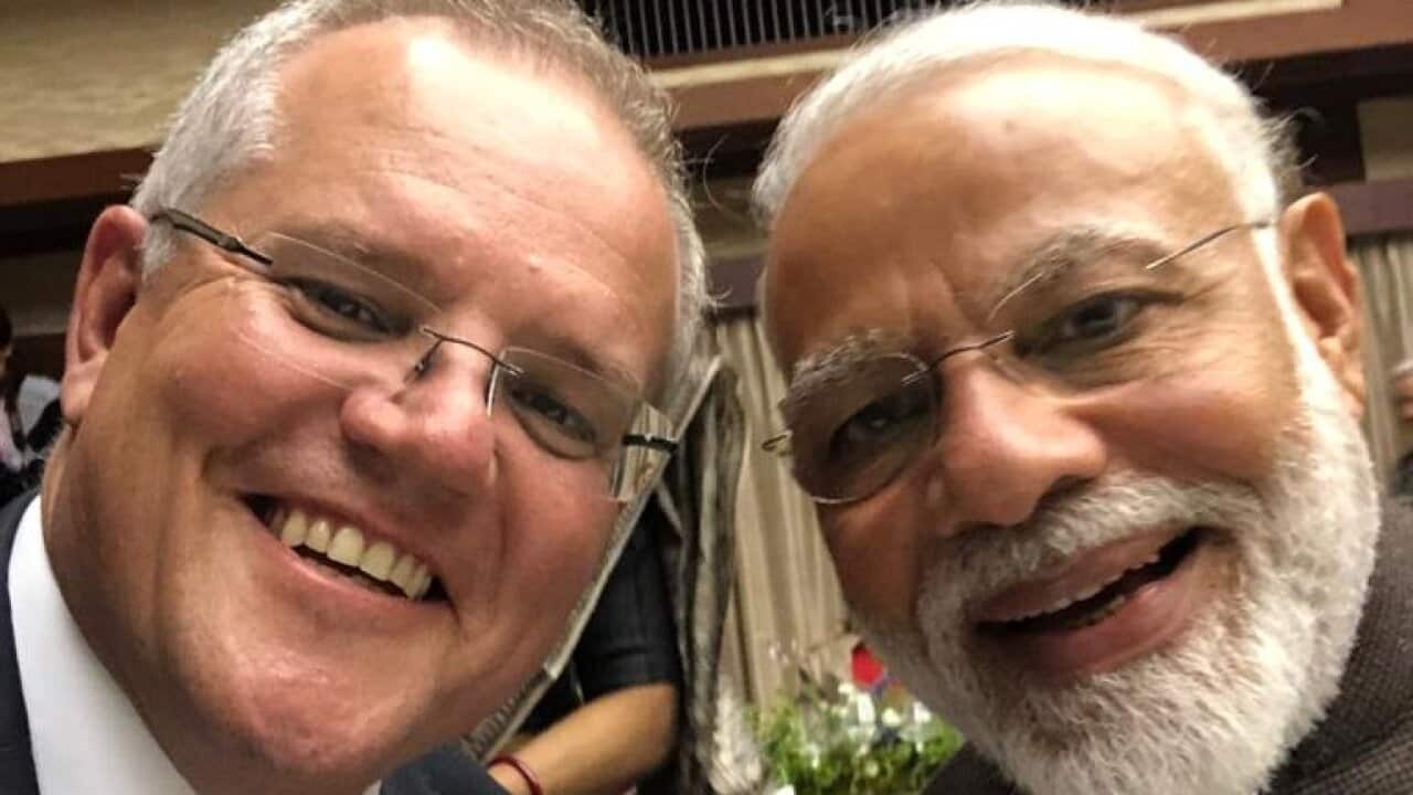 File image of Australian Prime Minister Scott Morrison and Indian Prime Minister Narendra Modi.