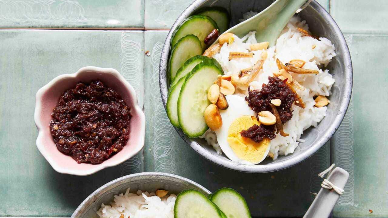 Nasi lemak (Coconut rice)