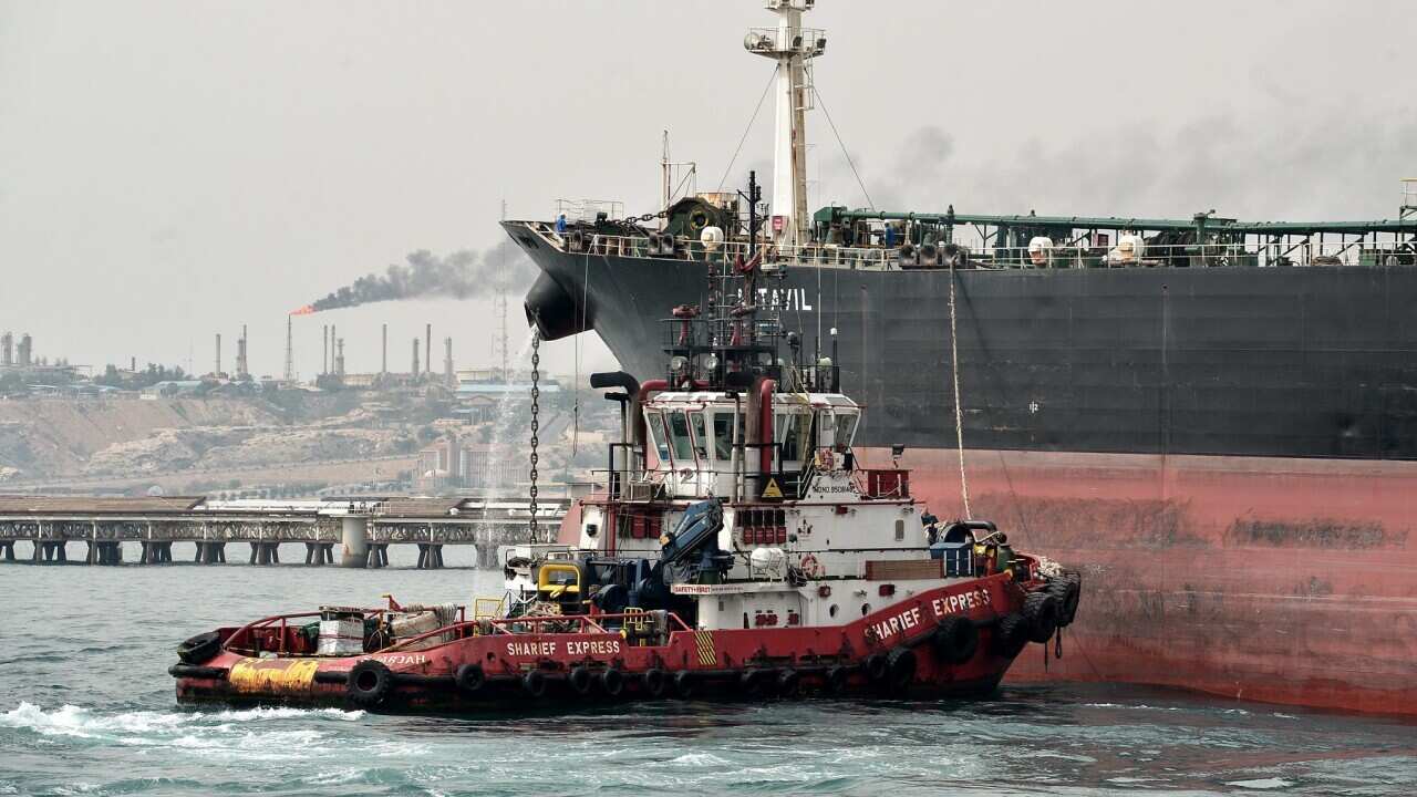 Kharg Island Oil Terminal in Iran