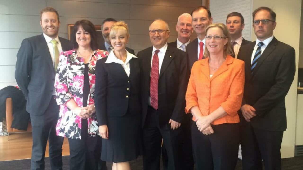 David Soutwick MP, Fourth from the right