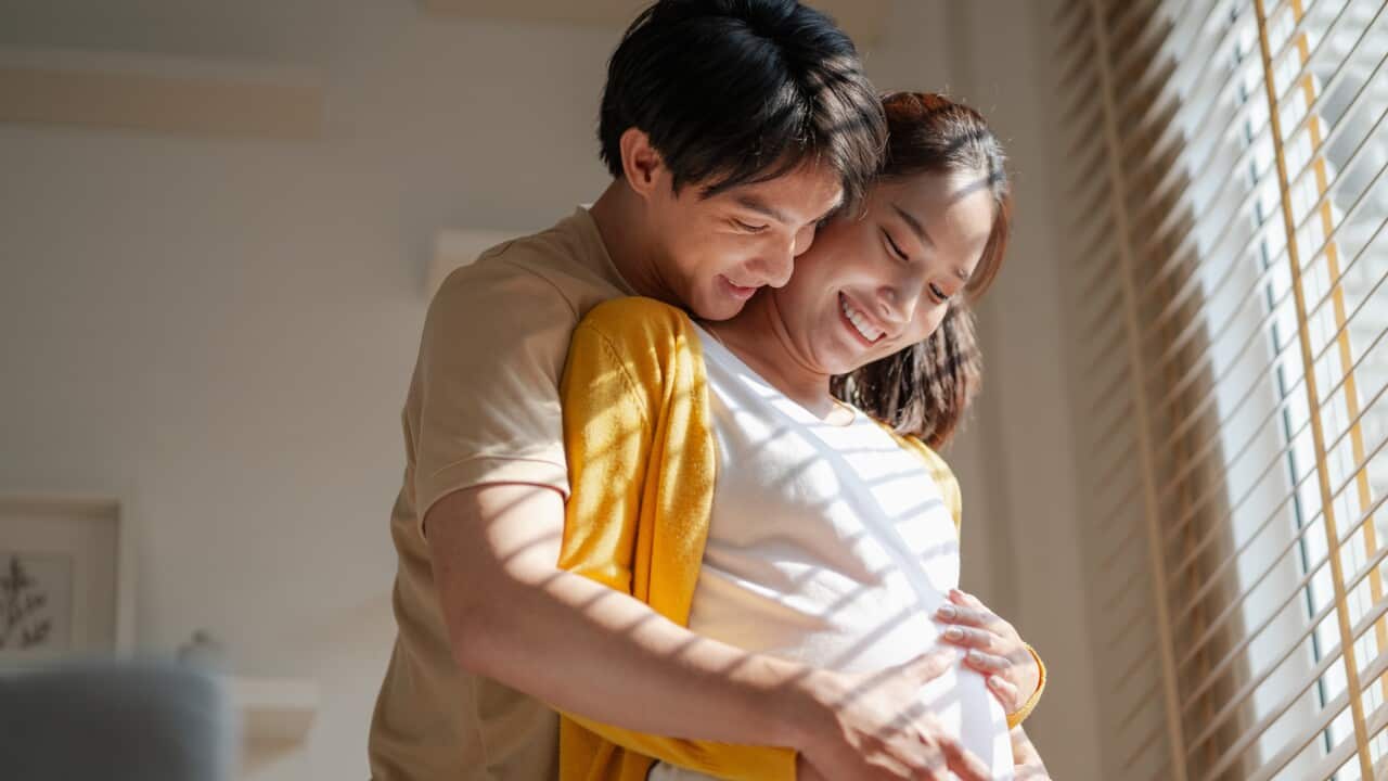 The period of bonding between mother, father, and the unborn child.