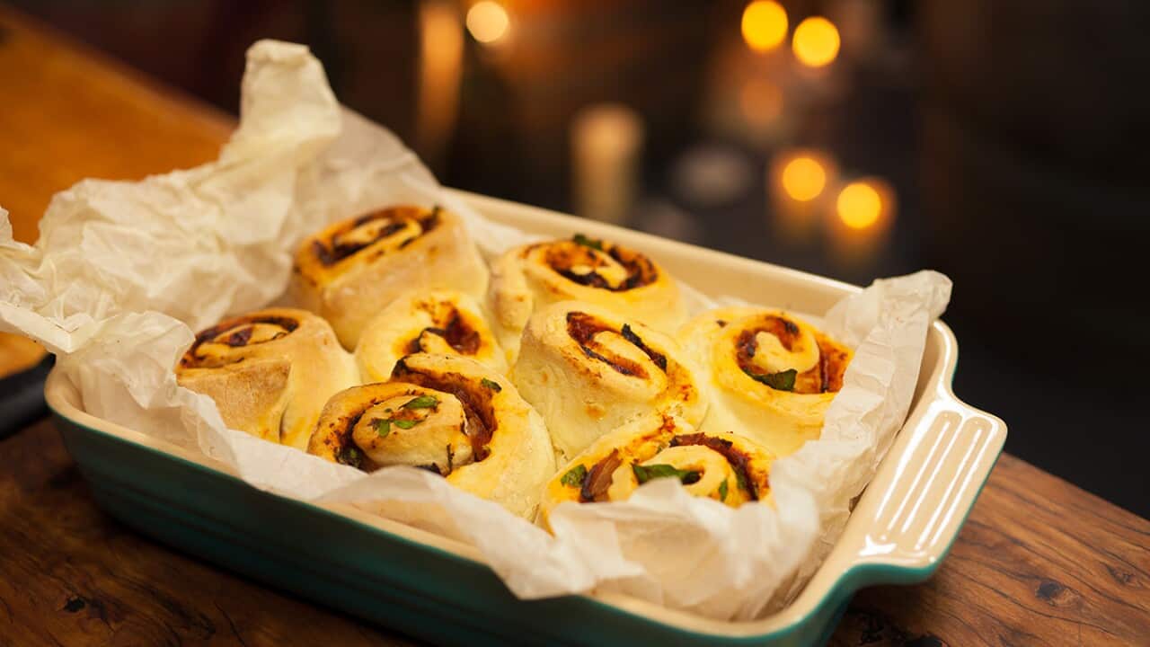 Adrian Richardson's meat scone scroll