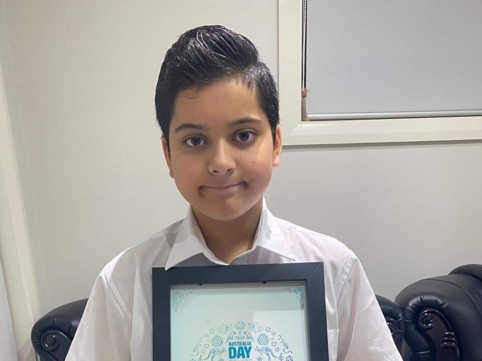 Blacktown City young citizen award finalist Year 7 student Raiyan Rahman wants to be a tech entreprenuer.