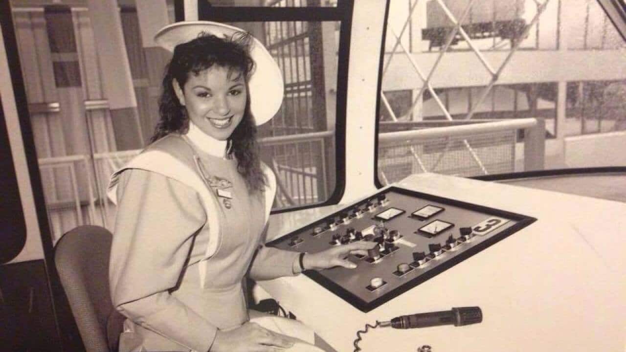 Janice Infante Monorail Fahrerin 1988