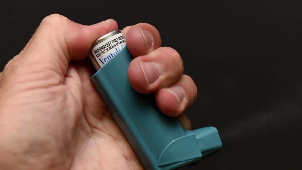 A canister of Ventolin