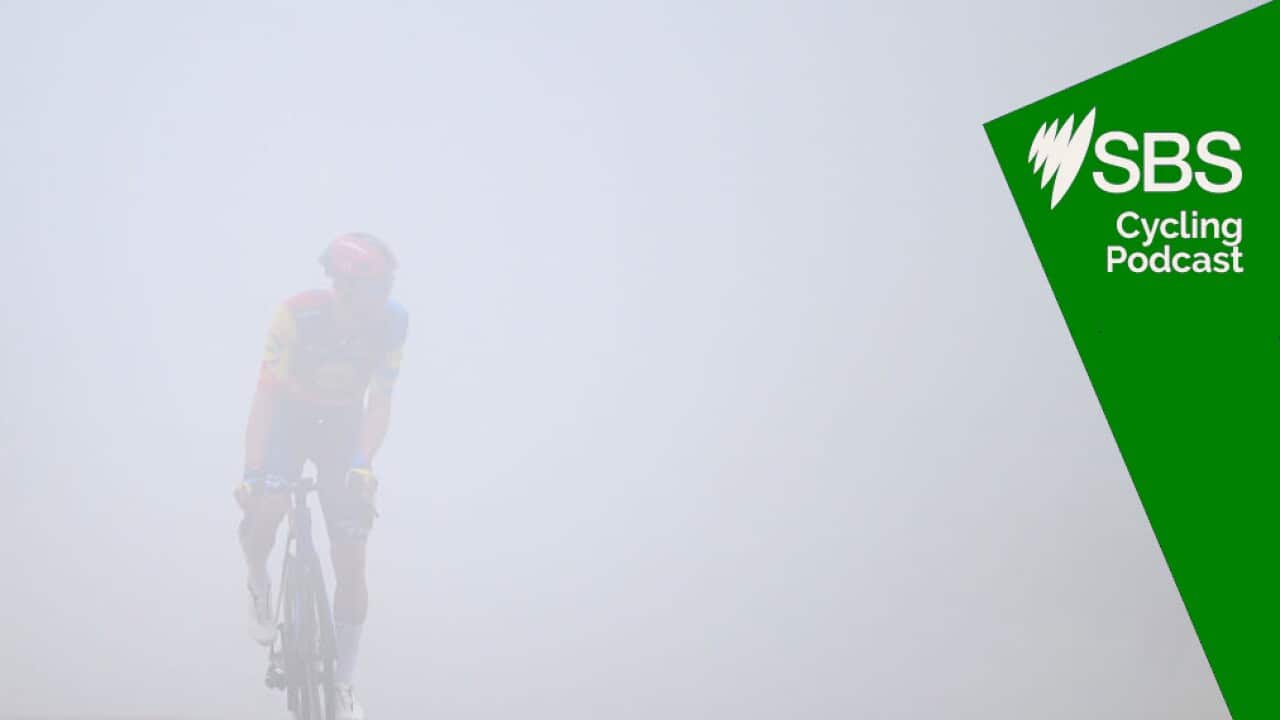 COL DE LA LOGE, FRANCE - JUNE 03: Toms Skujins of Latvia and Team Lidl - Trek crosses the finish line during the 76th Criterium du Dauphine 2024, Stage 2 a 142km stage from Gannat to Col de la Loge 1251m / #UCIWT / on June 03, 2024 in Col de la Loge, France. (Photo by Dario Belingheri/Getty Images)