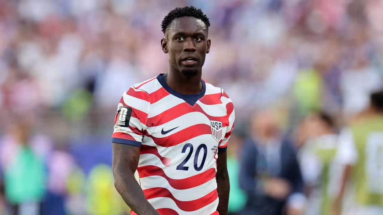 The overturning of Folarin Balogun's match ban following his red card against Bosnia and Herzegovina has rocked the footballing world. AAP Benjamin Fanjoy EPA