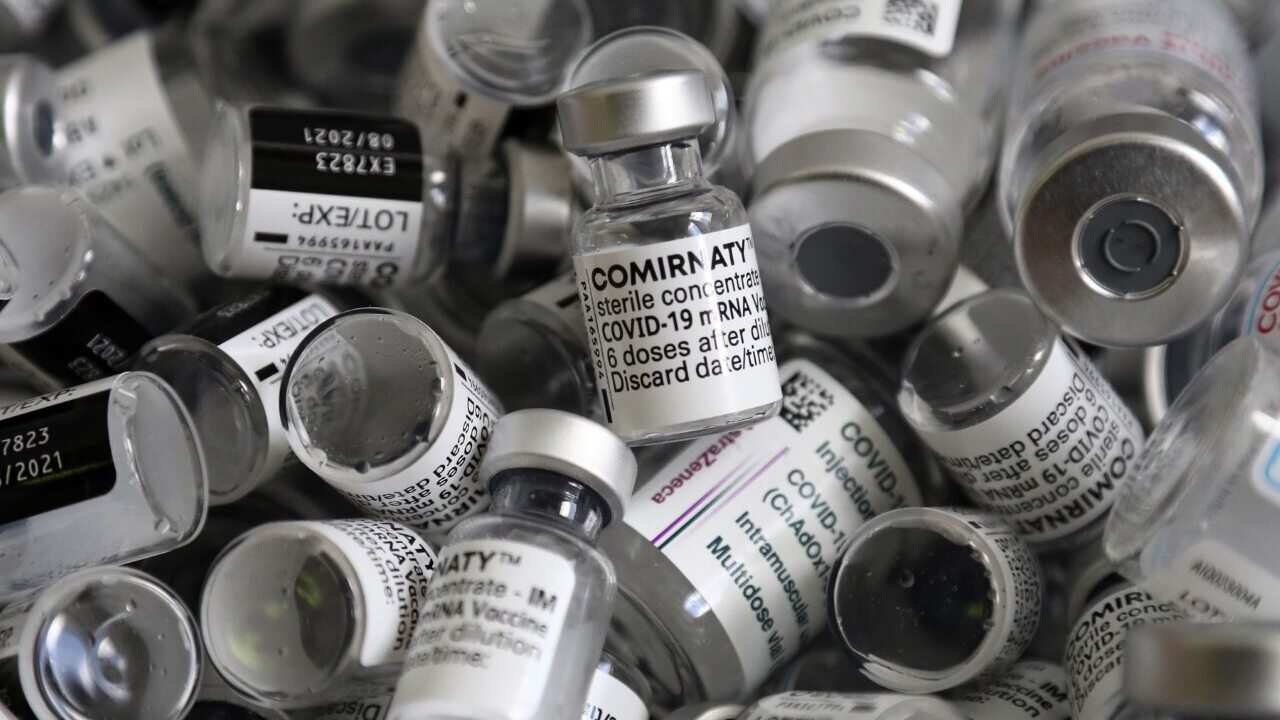 Vials of Pfizer vaccine (AAP)