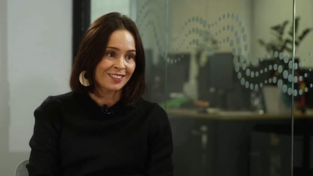 Seated in her office, Kate Russell, Supply Nation CEO speaks with Living Black