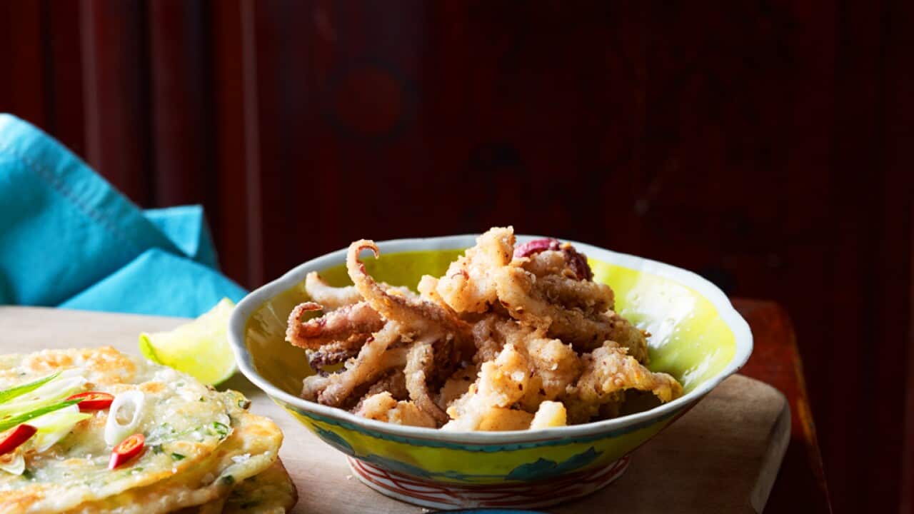 Chilli & five-spice squid