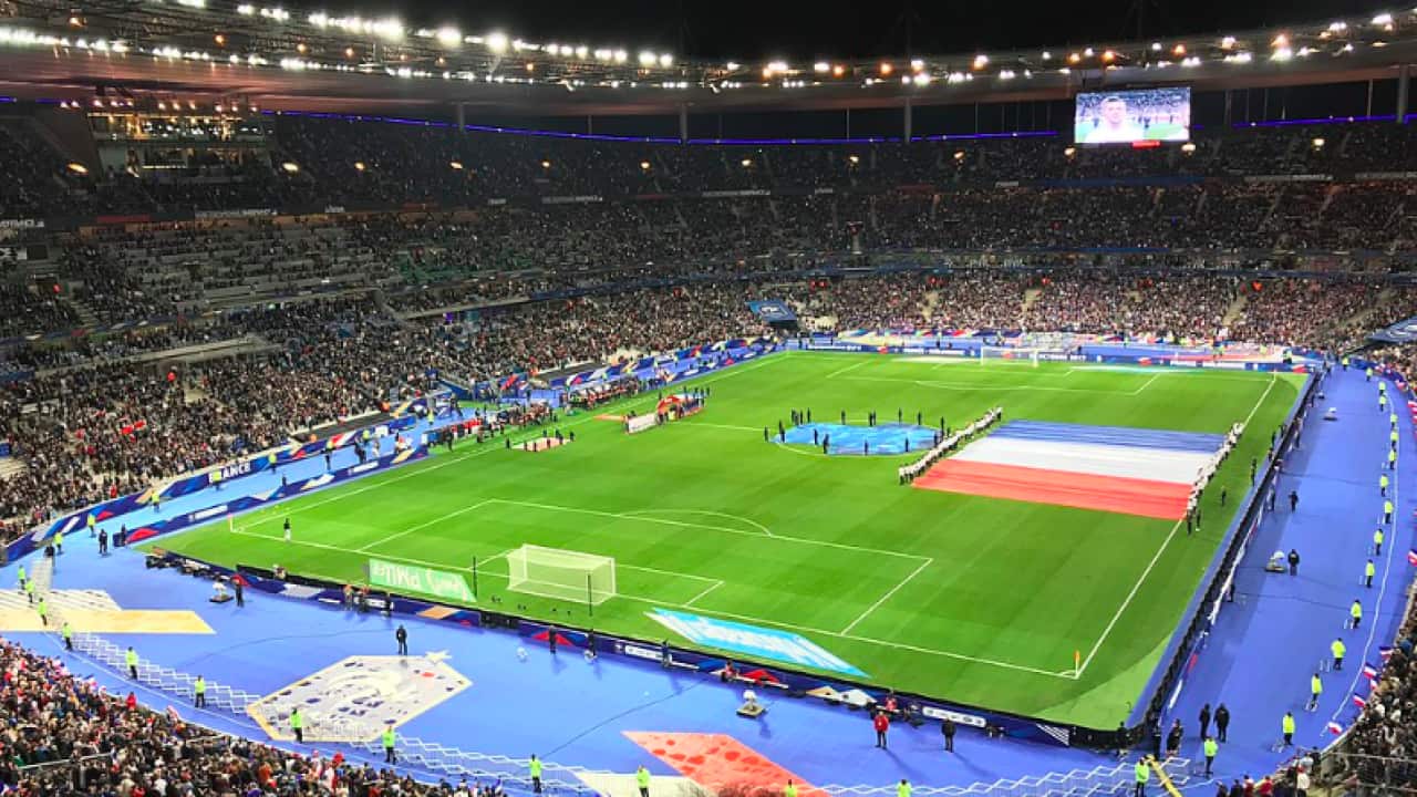 France v Belarus at the Stade de France in October 2017.