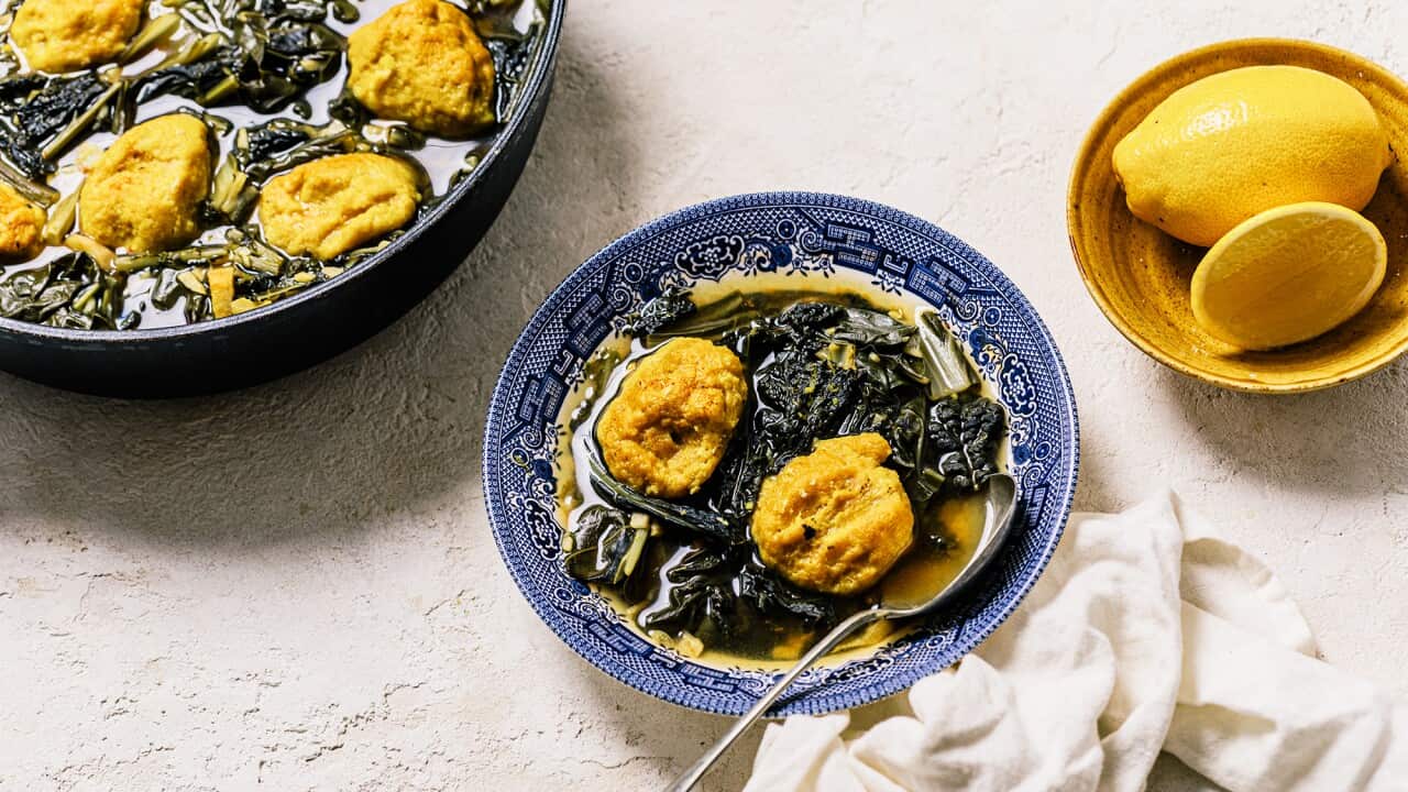 Vegetable Soup with Bread Dumplings