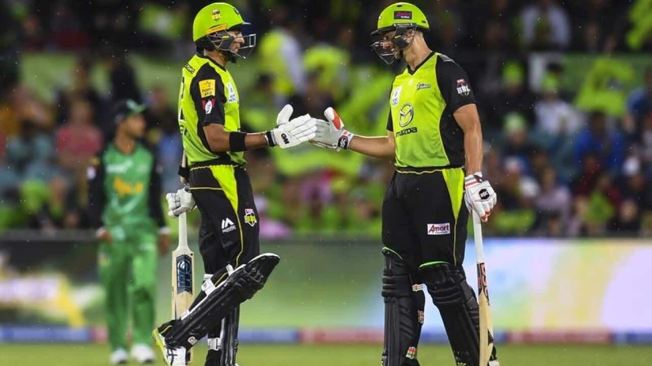 CRICKET BBL THUNDER STARS SANGHA SAMS