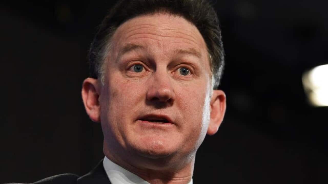 AMA President Dr Michael Gannon speaks