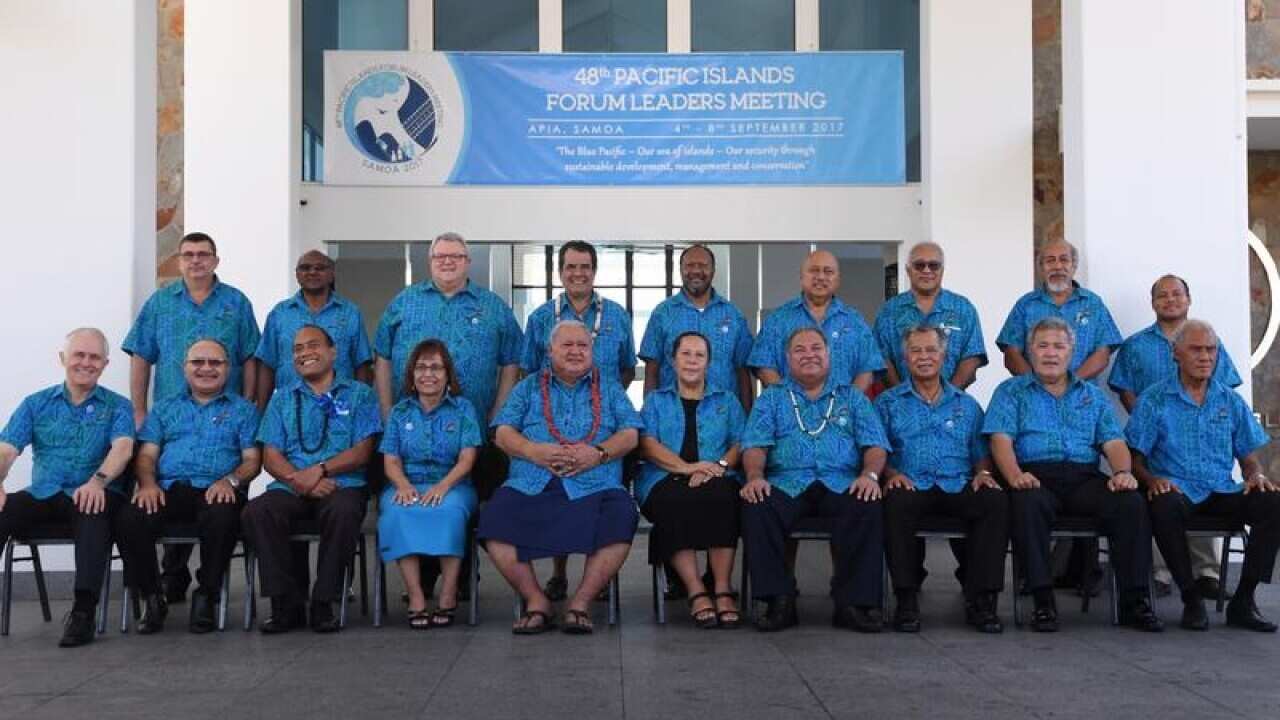 Leaders at the Pacific Islands Forum
