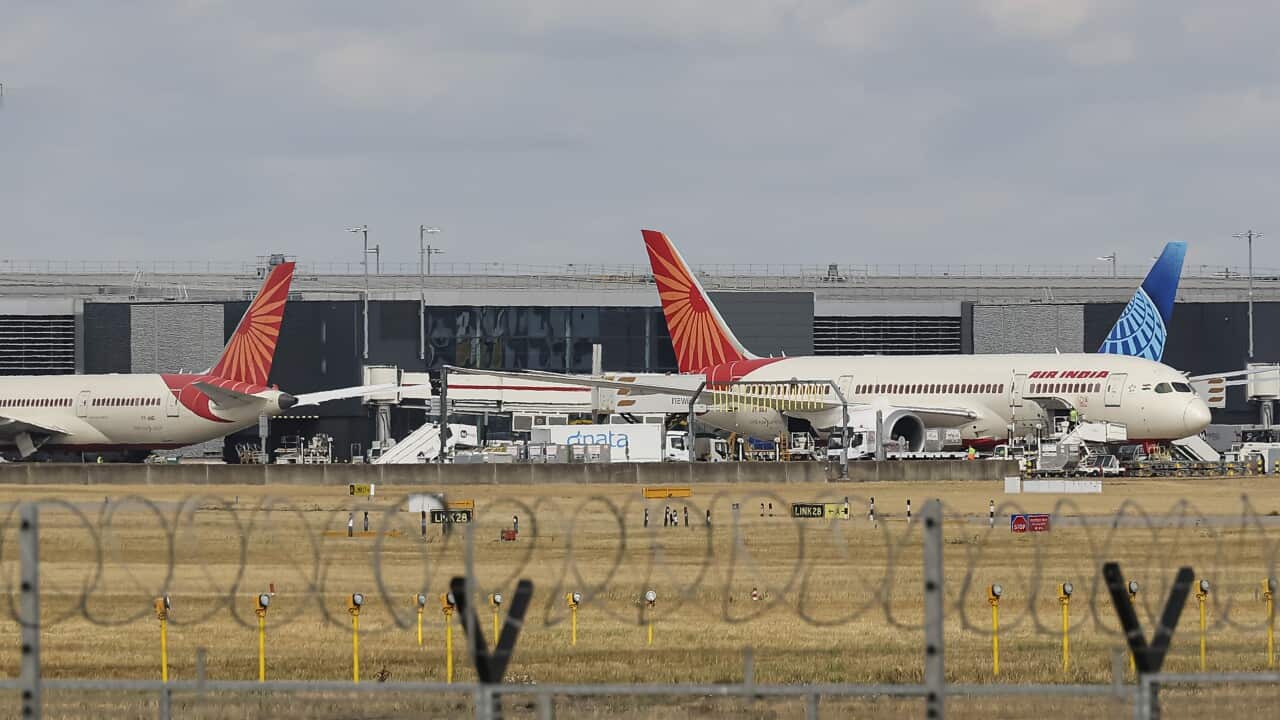 Air India Boeing 787 Dreamliner At London Heathrow Airport