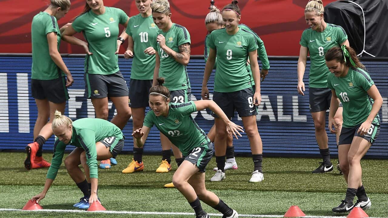 Australia's midfielder Nicola Bolger