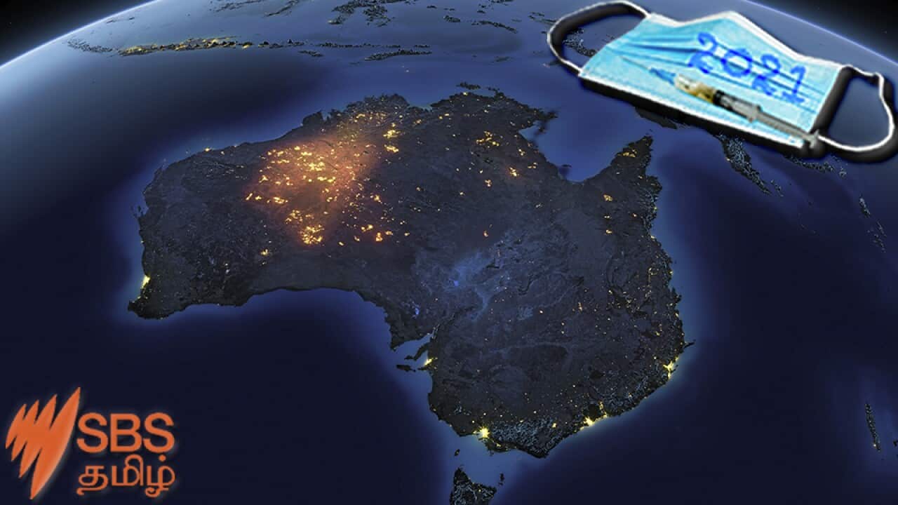 Earth at night Australia