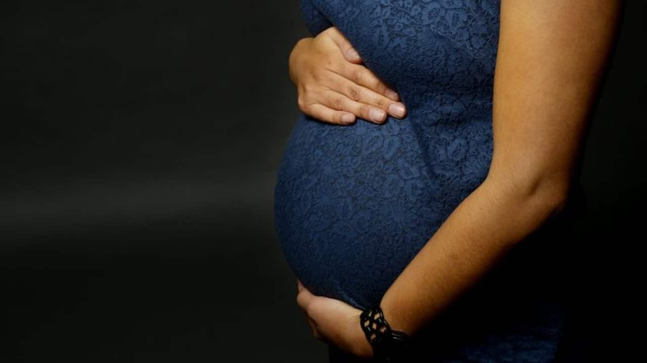 A pregnant woman