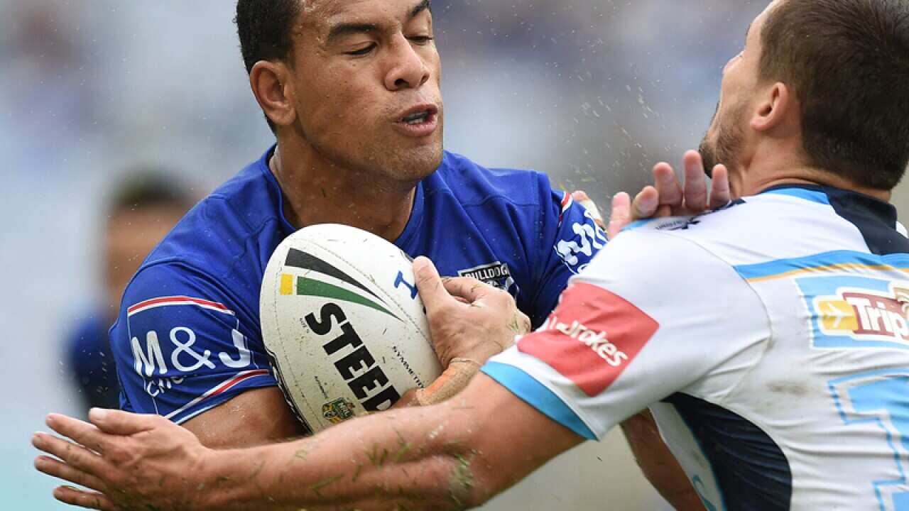Will Hopoate of the Bulldogs