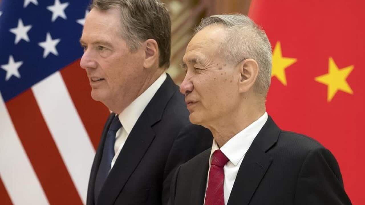 US Trade Rep Robert Lighthizer and Chinese Vice Premier Liu He