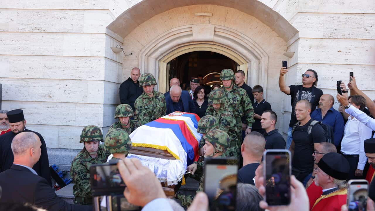 Funeral in Belgrade for former Bosnian Serb general and convicted war criminal Ratko Mladic