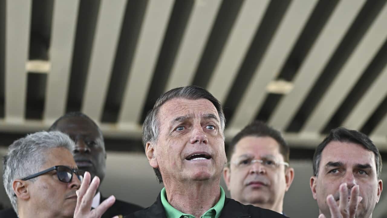 Press conference by former president Jair Bolsonaro in Brasilia