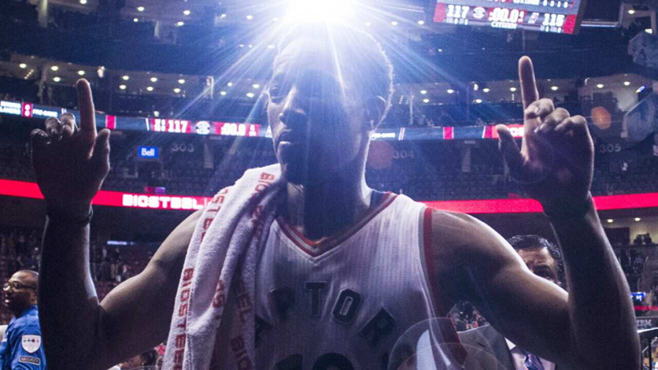 Toronto Raptors' DeMar DeRozan.