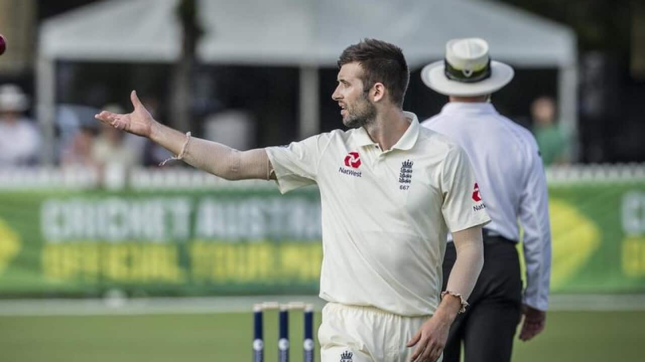 Mark Wood of England.