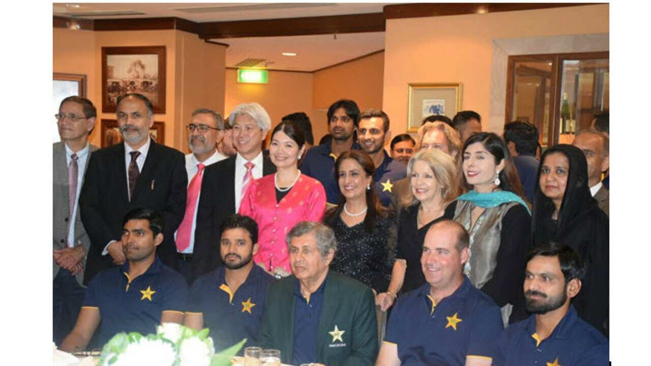 Pakistan team in Adelaide