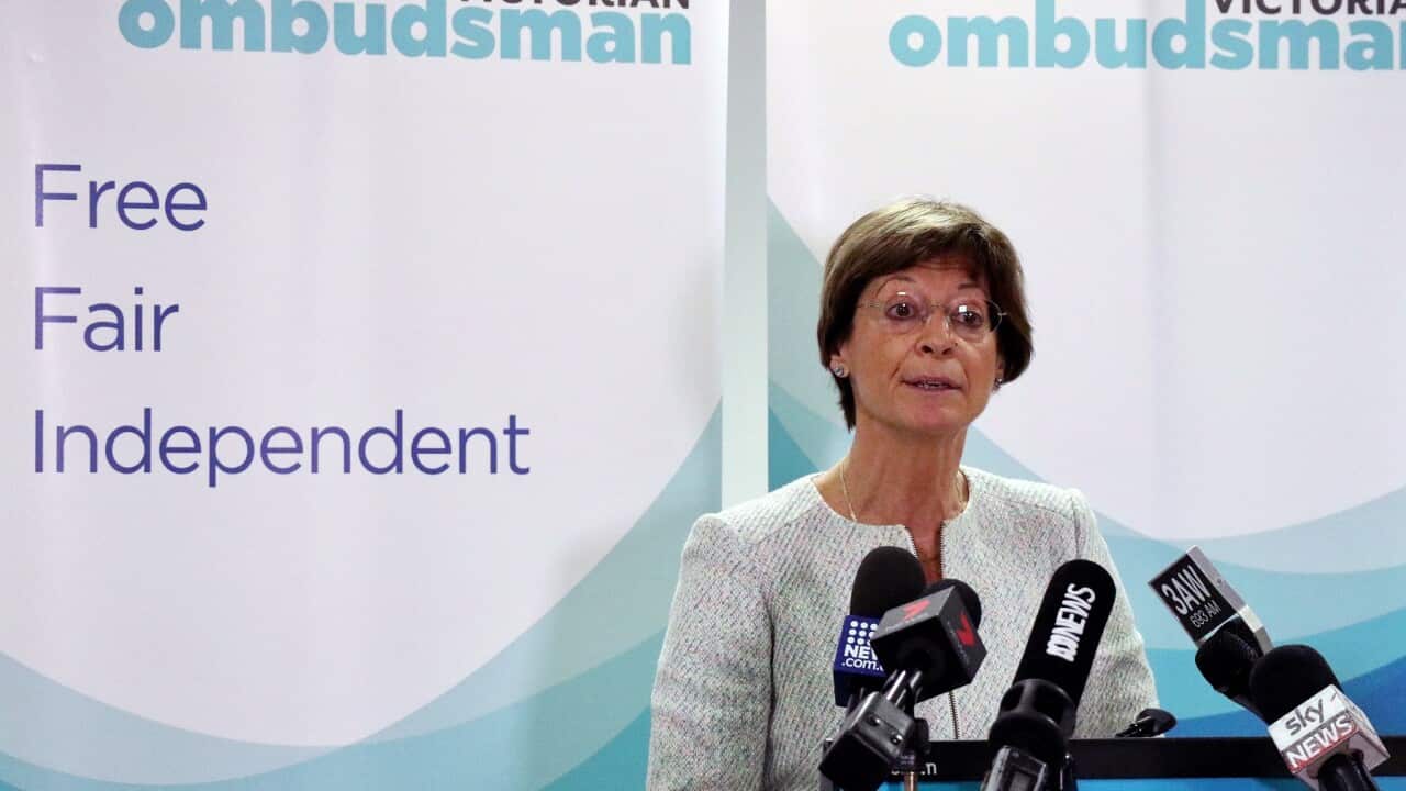 Victorian Ombudsman Deborah Glass speaks to the media