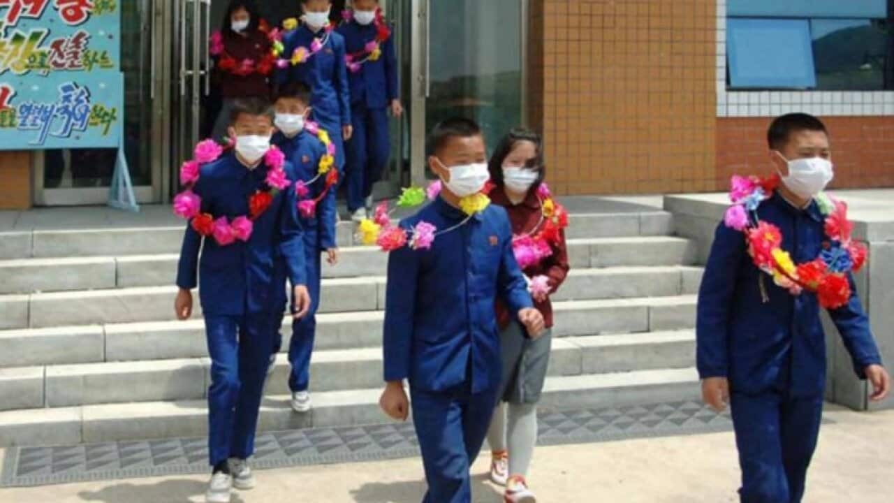 Photos published in state newspapers showed young people who appeared to be in their teens.