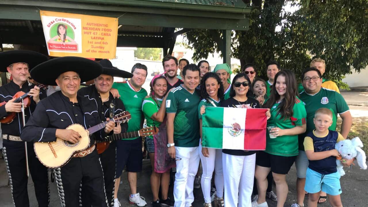 Mexican fans in Sydney