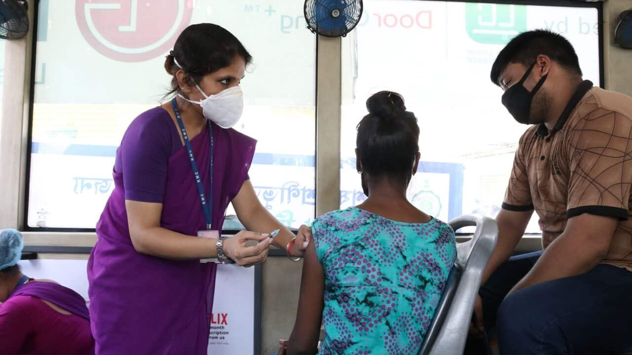 The 'vaccination on wheels' bus initiative was launched by the Kolkata Municipal Corporation on June 3, 2021.