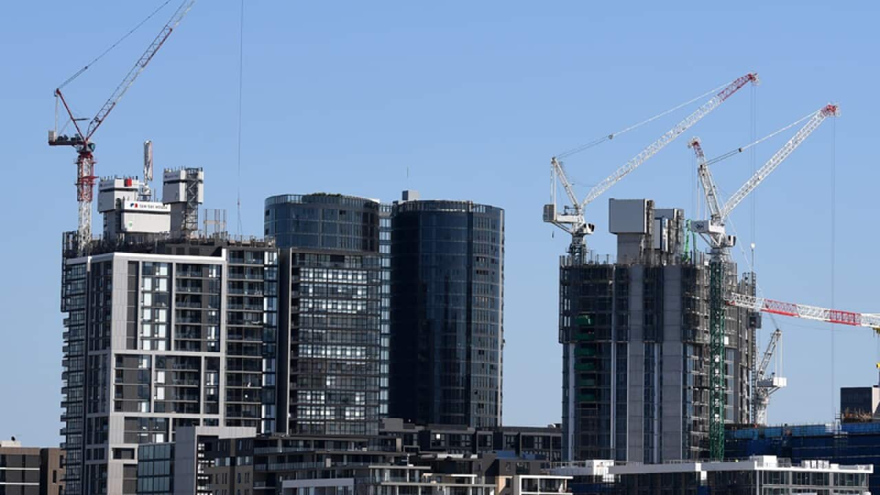 A general view of waterfront housing