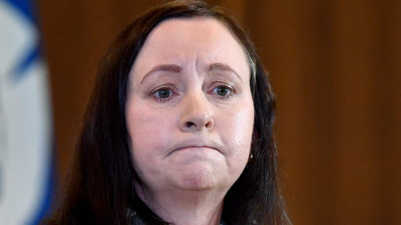 Queensland Health Minister Yvette DAth is seen during a press conference in Brisbane, Wednesday, June 30, 2021.