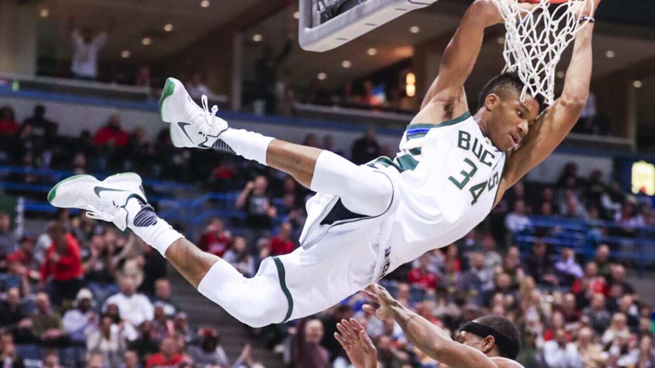 Milwaukee Bucks player Giannis Antetokounmpo