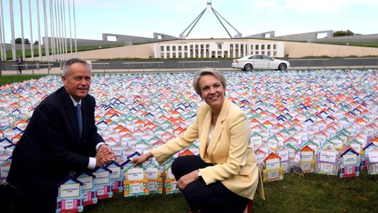 Leader of the Opposition Bill Shorten, Deputy Leader Tanya Plibersek