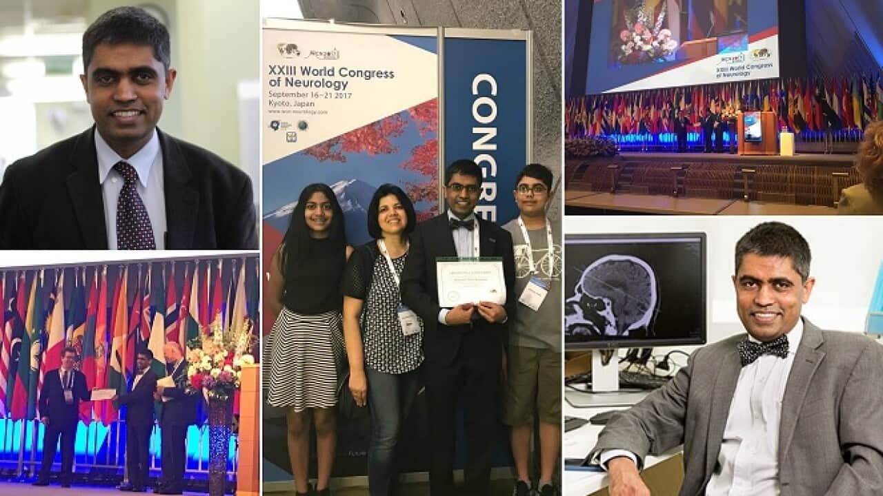 Veteran Sri Lankan Neurologist who lives in Australia won the new World Federation Neurology award.