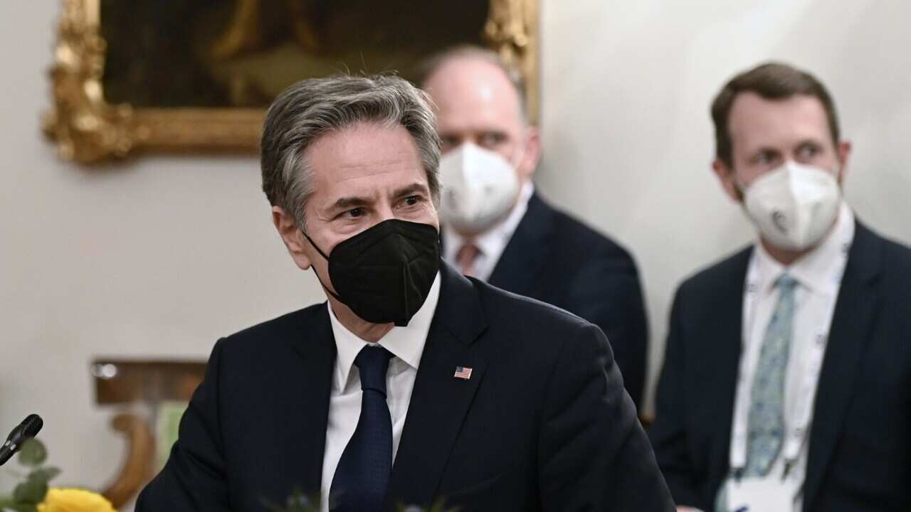 US Secretary of State Antony Blinken at the Munich Security Conference in Germany