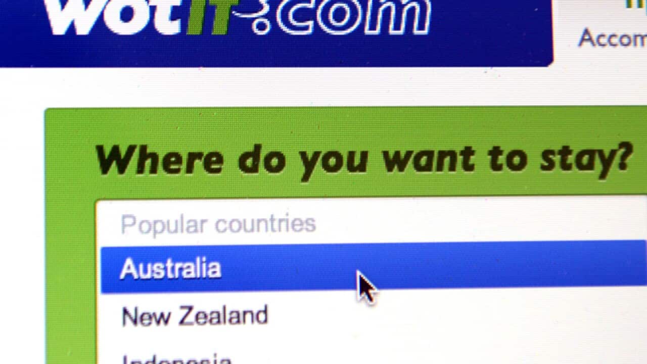 A stock image of the wotif.com travel website.