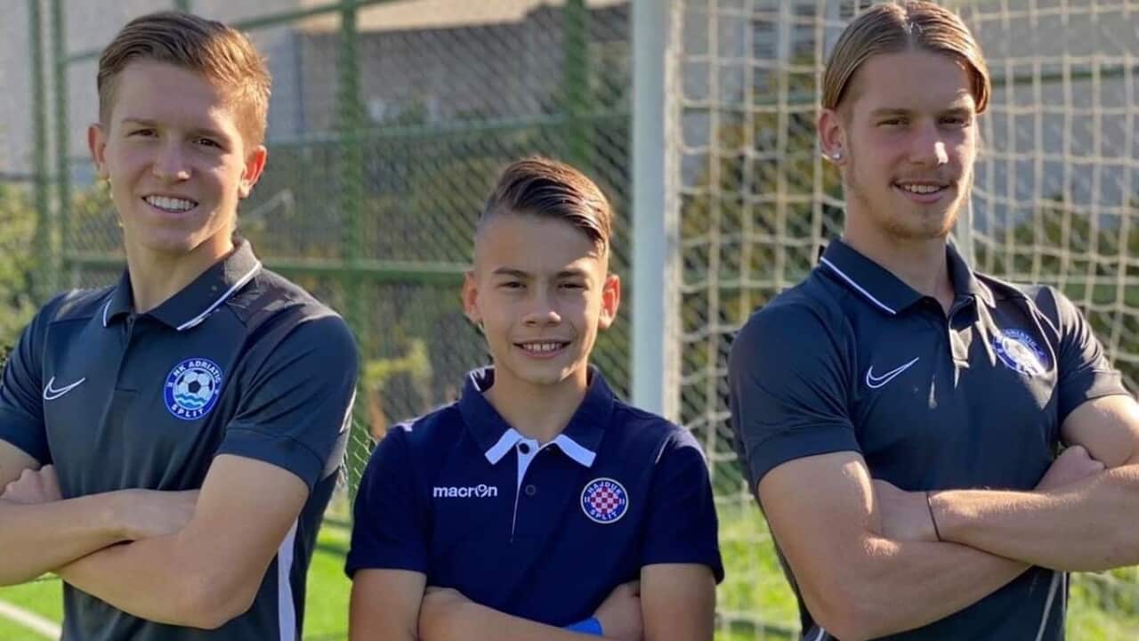 Brandon (17), Noah (12), Kristian (18) Slunjski