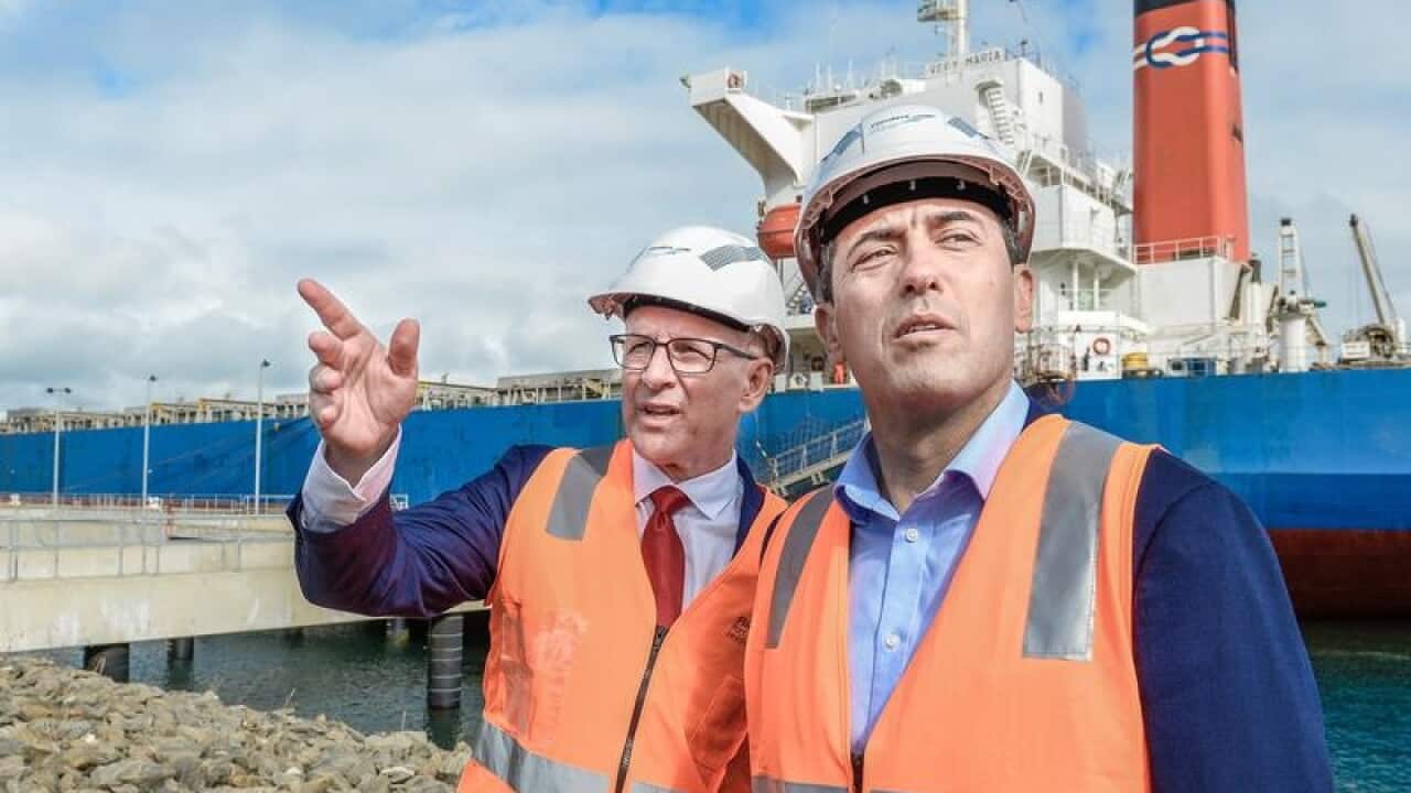 Jay Weatherill has pledged $150 million to the development of a port in the Spencer Gulf Region.