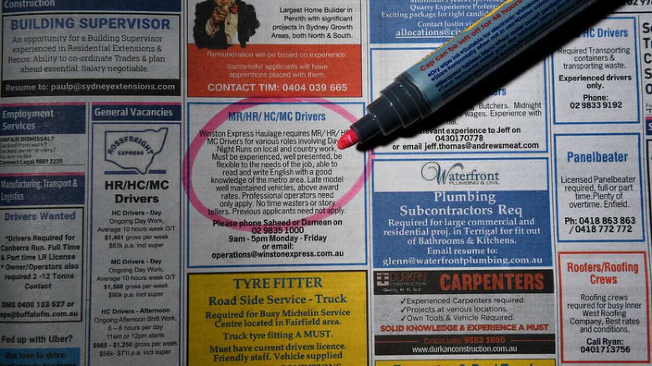 job classified advertisements