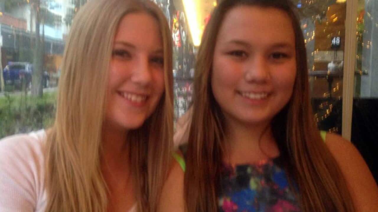 Missing girls Teagan Lloyd (left) and Skye Keenan